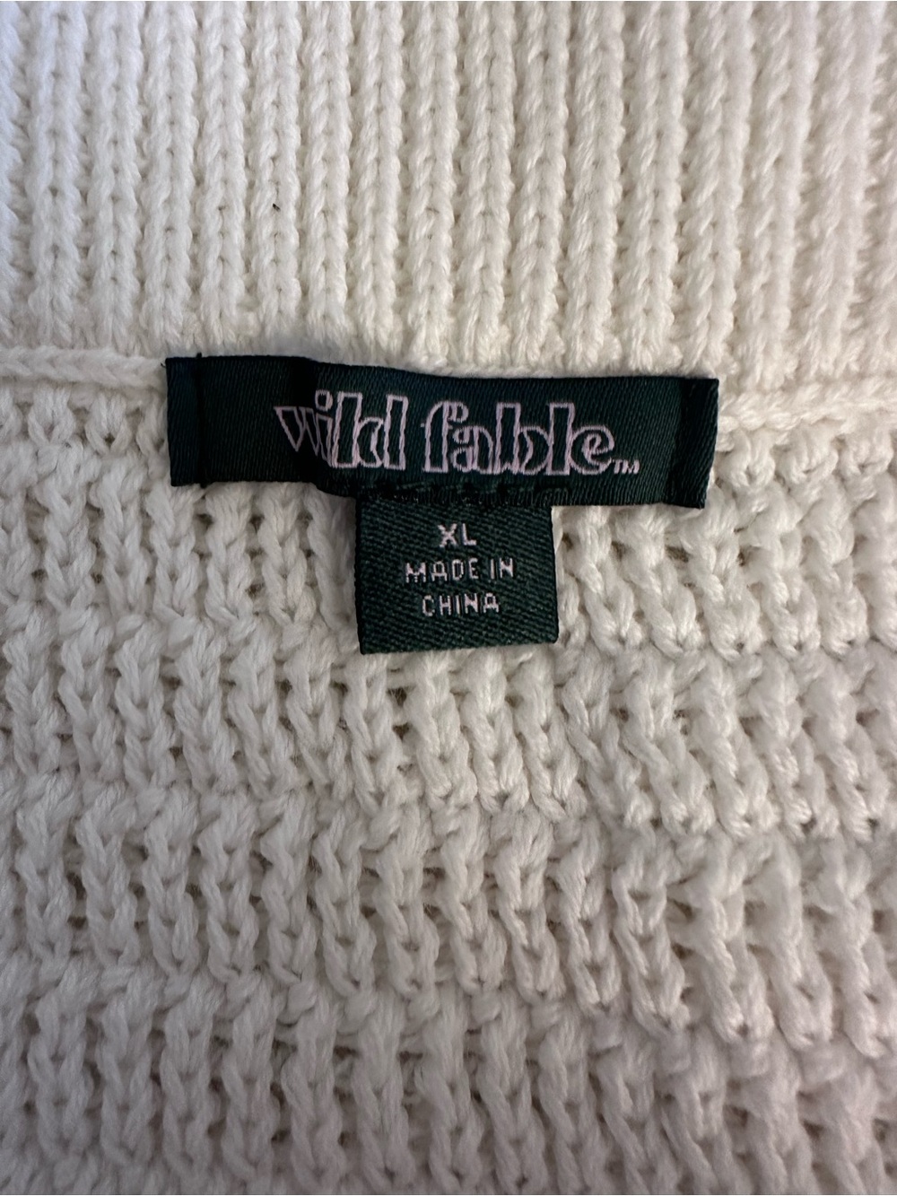 Wild Fable Cream Knit Sweater Top - Picture 6 of 11